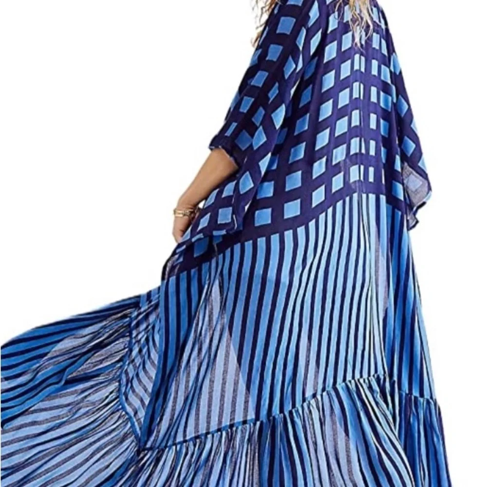 Kimono Long Sexy Coverup Dress - Picture 4 of 5